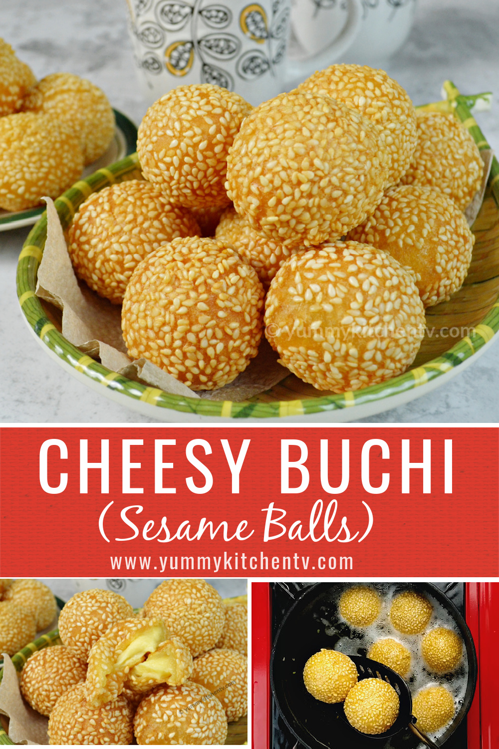 Sesame Balls (Cheesy Buchi) - Yummy Kitchen