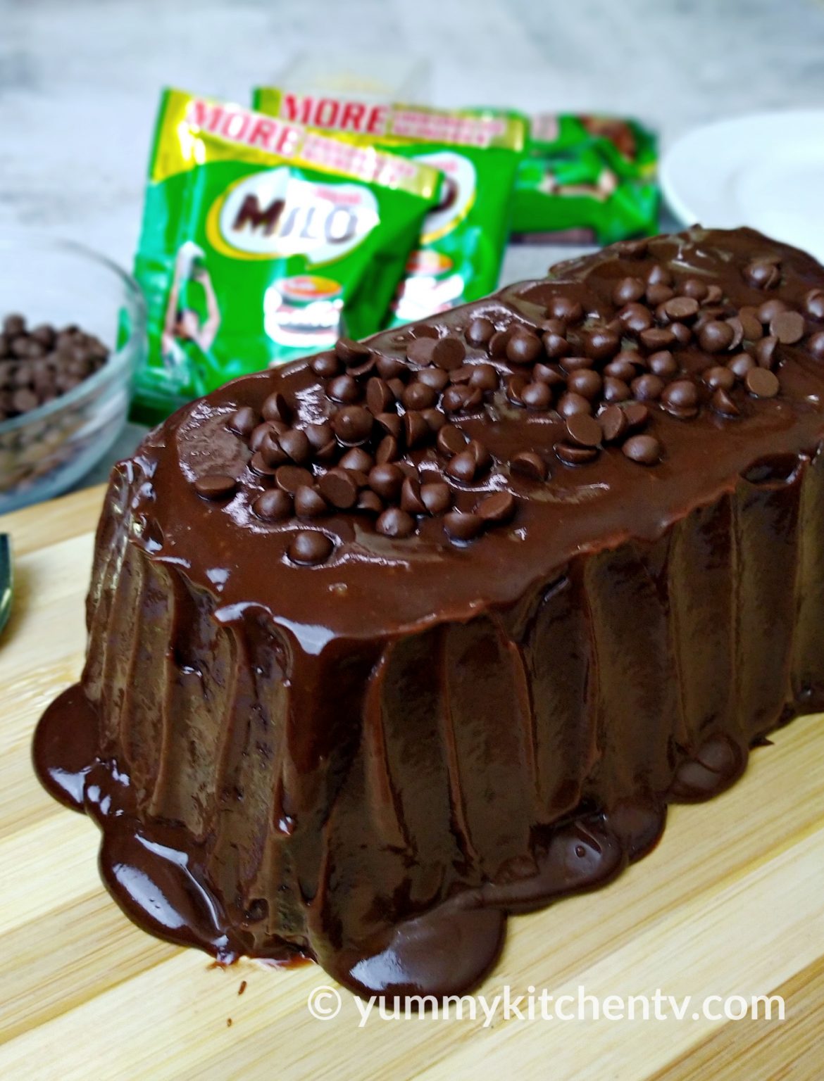 Steamed Milo Cake - Yummy Kitchen