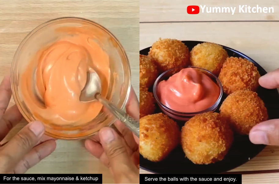 crispy potato cheese balls