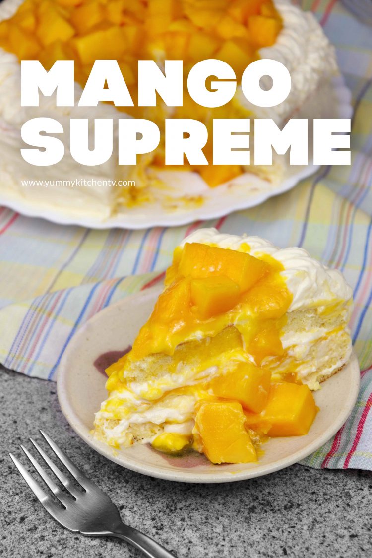 No Oven Mango Supreme Cake Ala Red Ribbon Yummy Kitchen