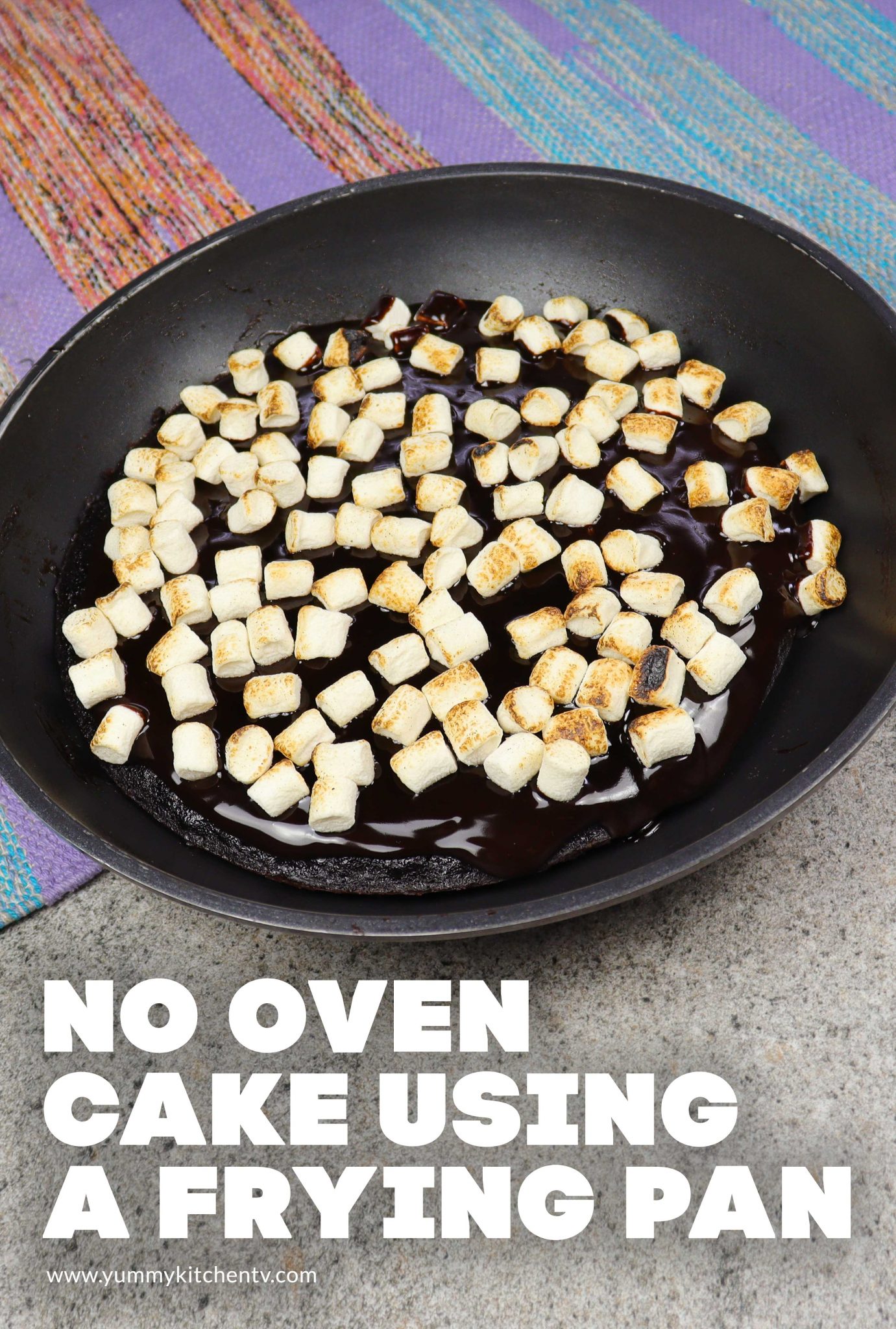 Frying Pan chocolate cake quick easy and yummy! Yummy Kitchen