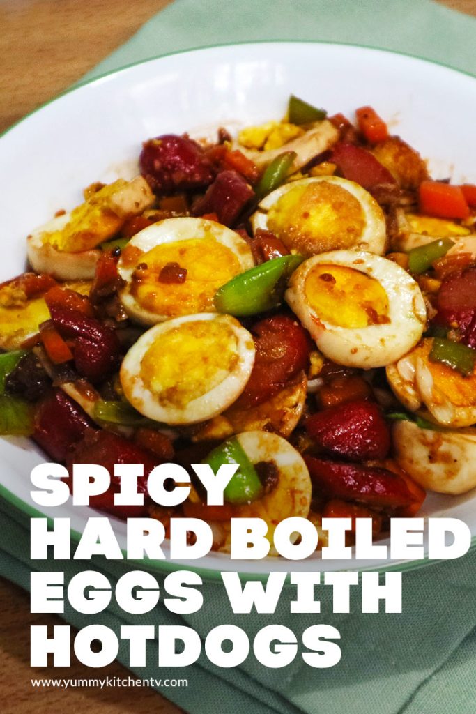 Spicy Eggs with Hotdogs