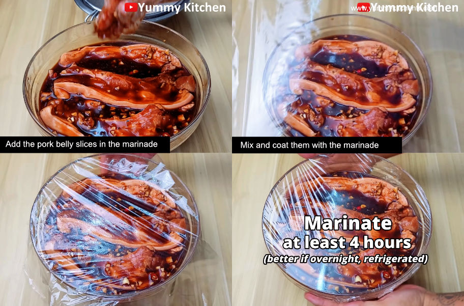 inihaw na liempo in english