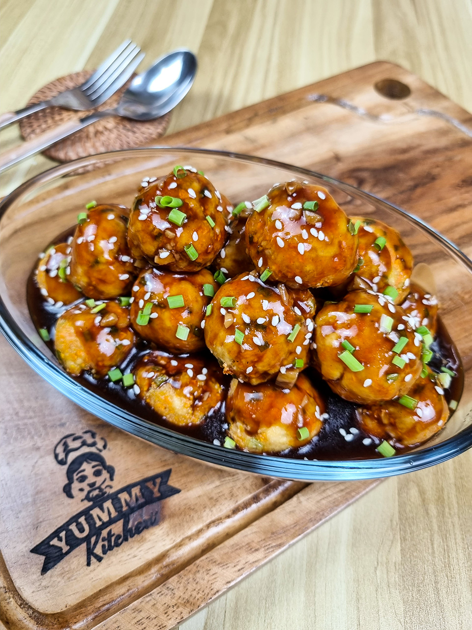 Teriyaki Tofu Balls Yummy Kitchen