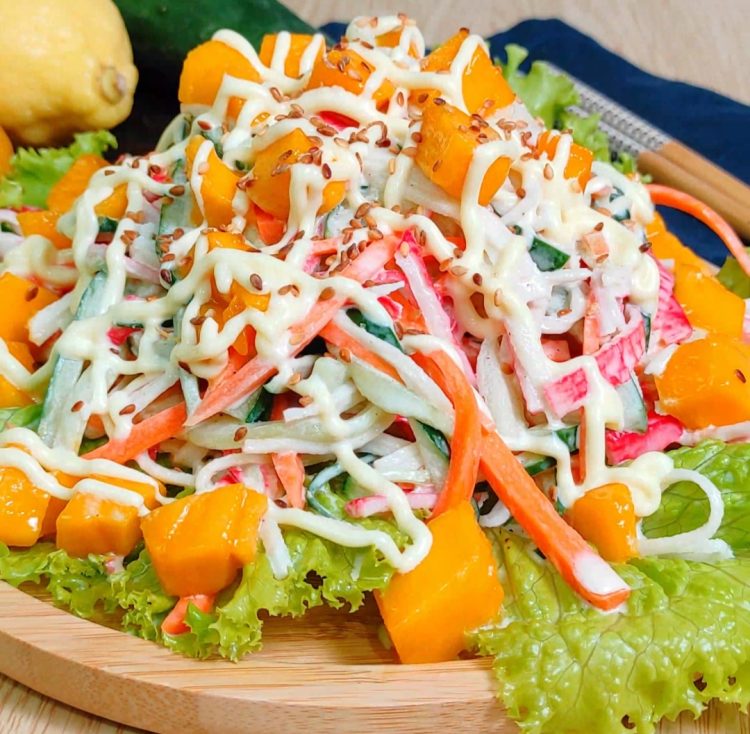 Spicy Kani Salad With Mango Yummy Kitchen