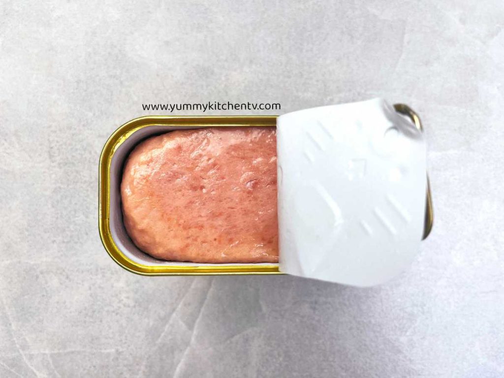 Spam (food) can opened