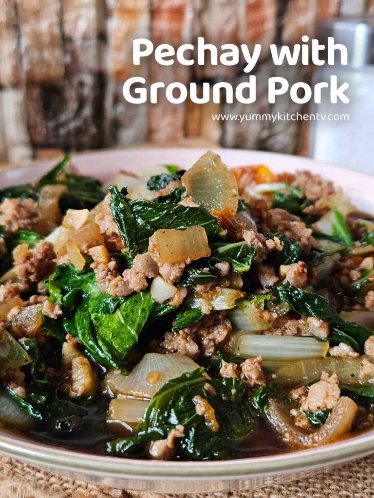 Ginisang Pechay with Ground Pork