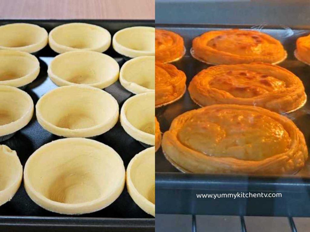baking Portuguese egg tarts