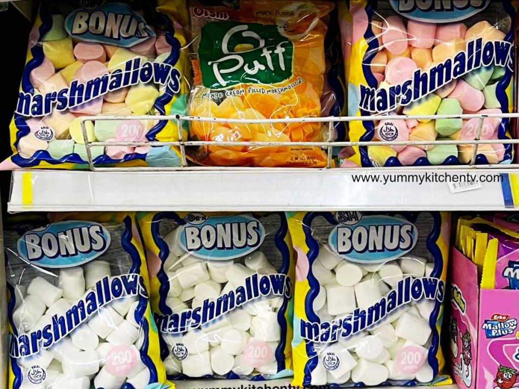 Marshmallows sold in stores