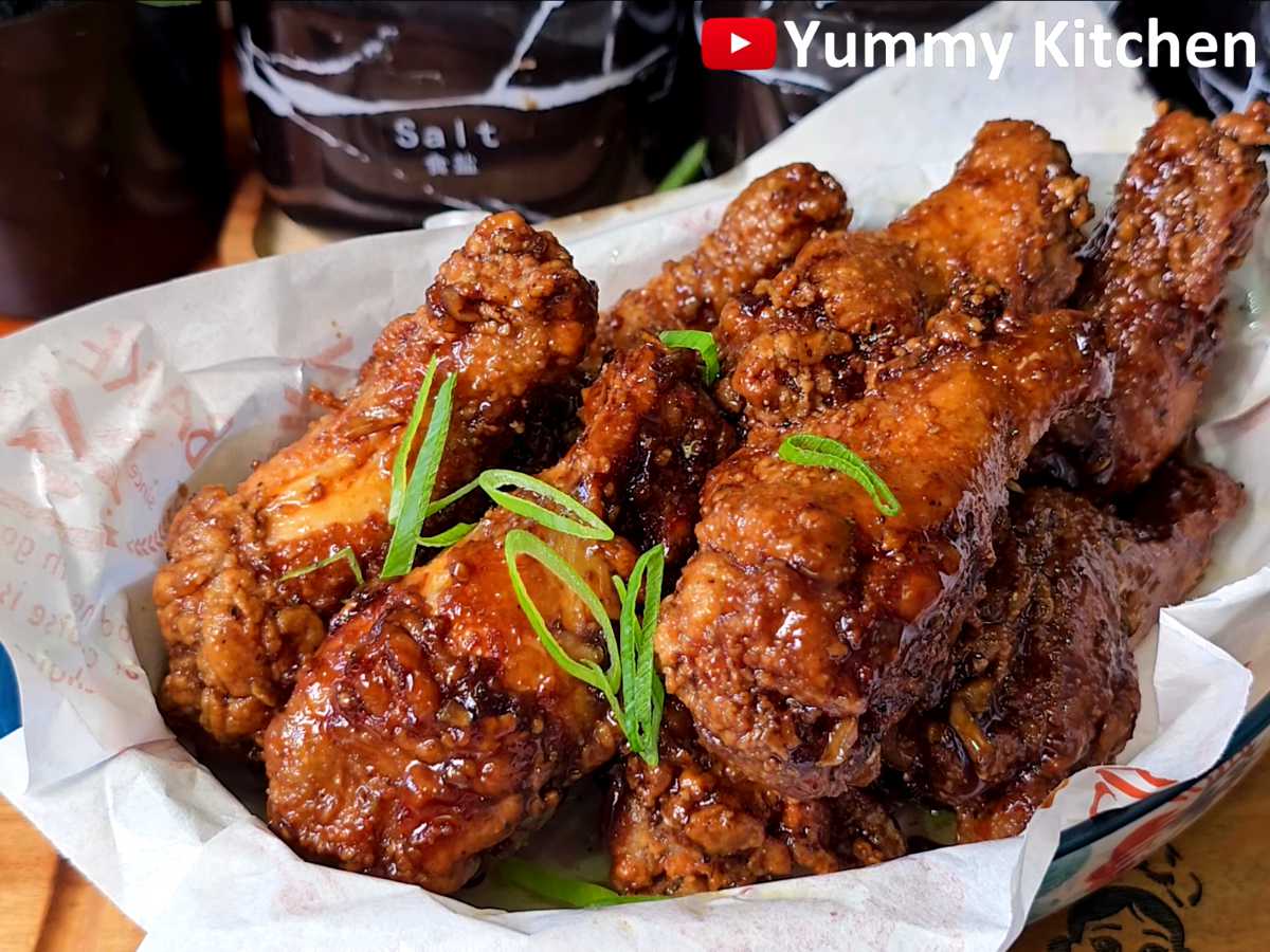 Soy Garlic Chicken Wings ( simple and easy ) Yummy Kitchen