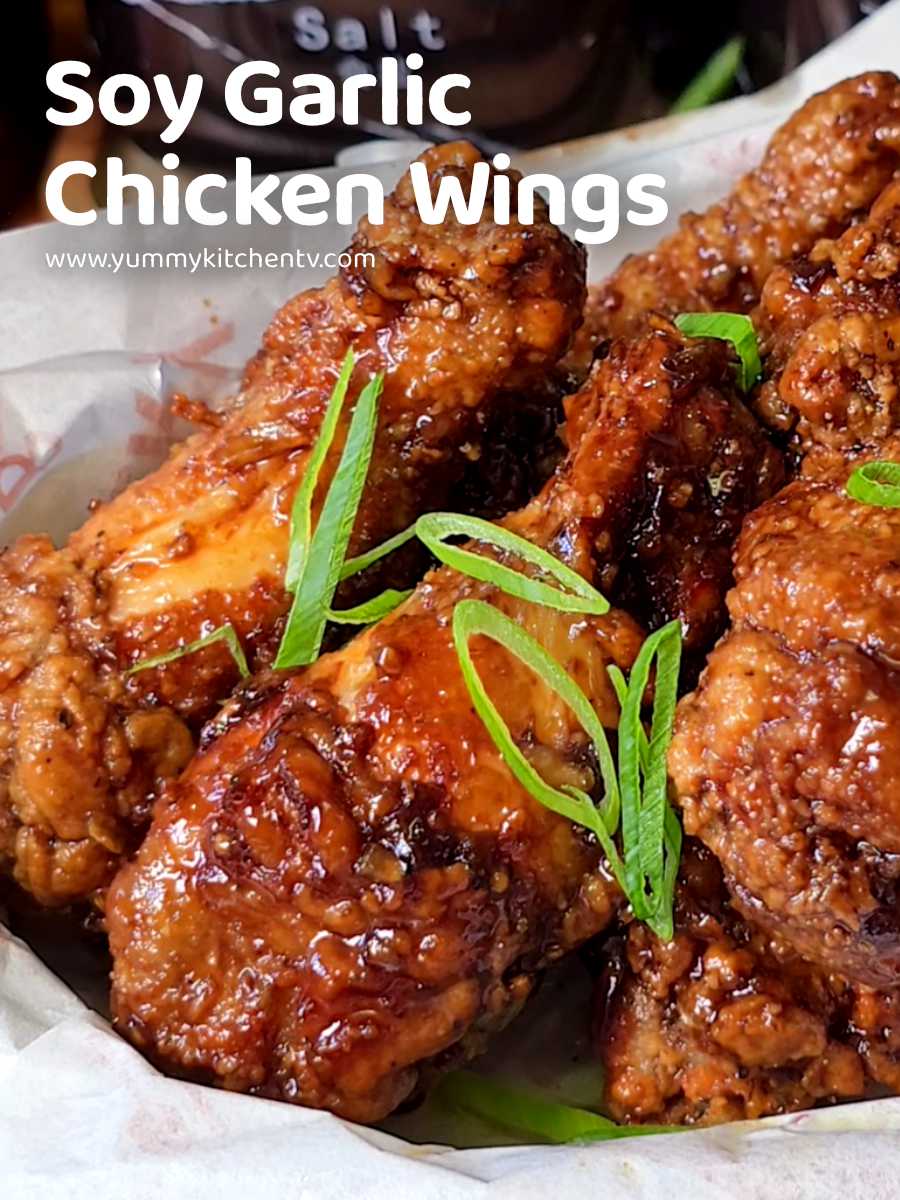 Soy Garlic Chicken Wings ( simple and easy ) Yummy Kitchen