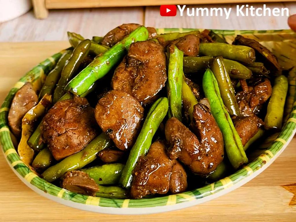Adobong Atay with Green Beans recipe