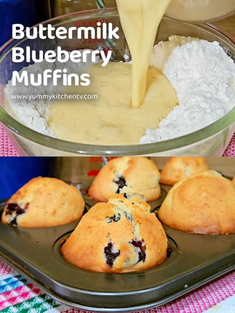 moist buttermilk blueberry muffins