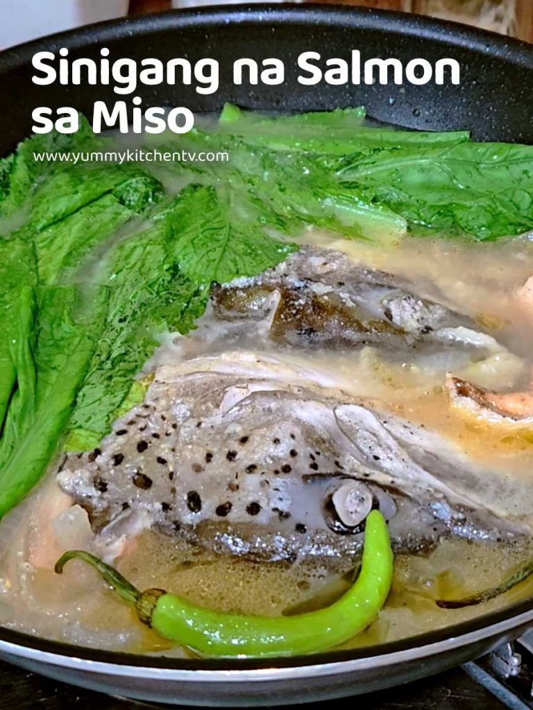 Sinigang na salmon sa miso in english How to cook Sinigang sa Miso Salmon head
