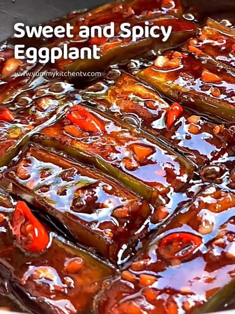 sweet and spicy eggplant recipe yummy kitchen