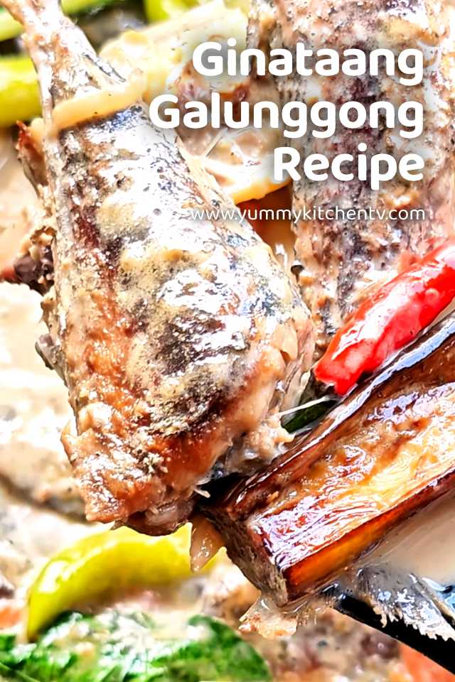 ginataang galunggong recipe