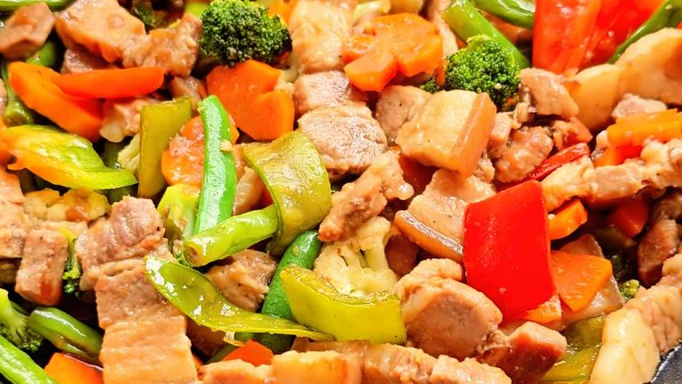 Pork Belly with Vegetables – Simple, Easy, and Yummy