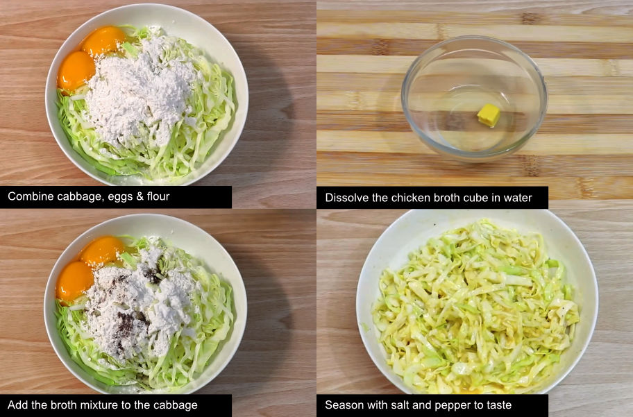 Tortang Repolyo recipe