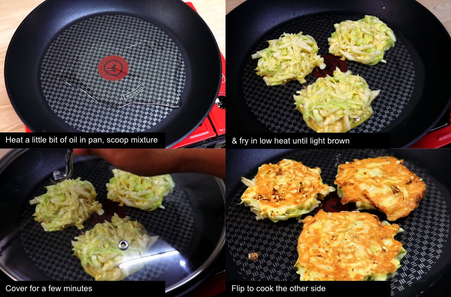 Cabbage Omelette resipi