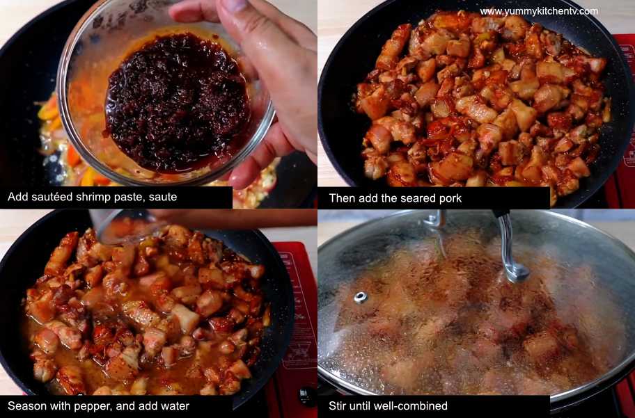 sauteed bagoong recipe filipino