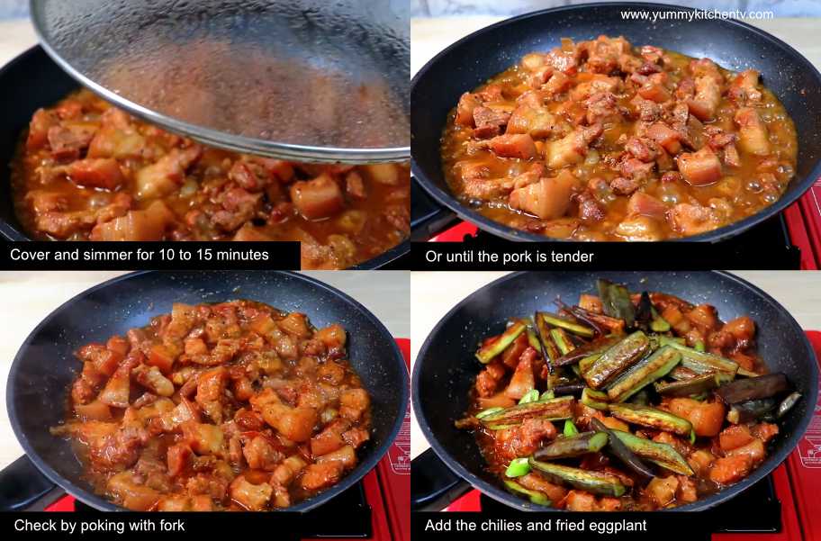 cook pork with shrimp paste