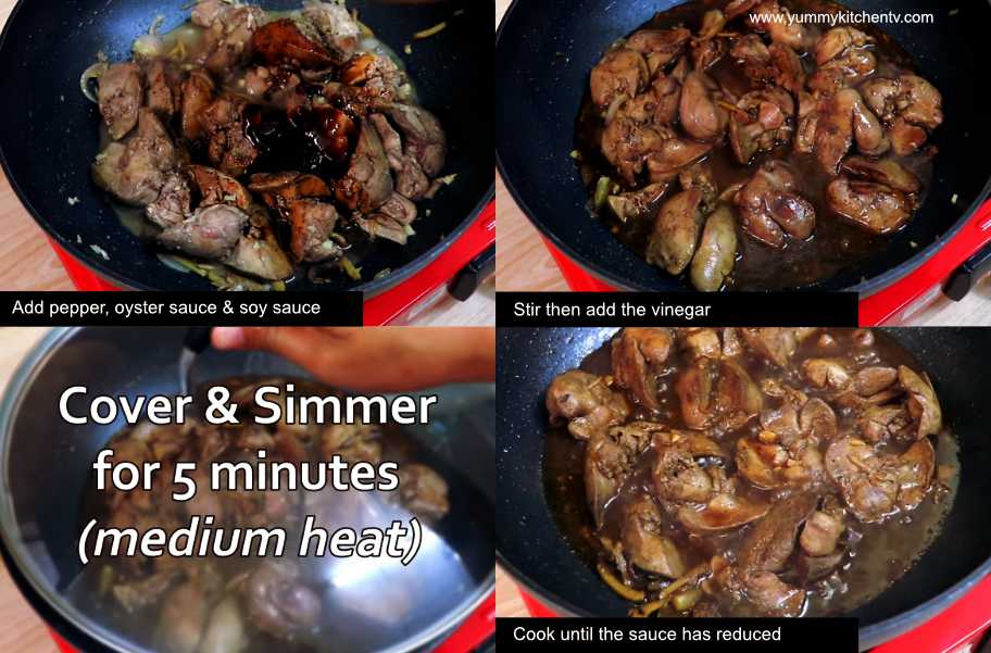 chicken liver adobo calories