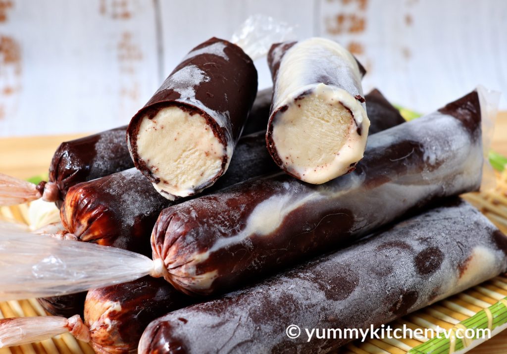 magnum ice candy in half