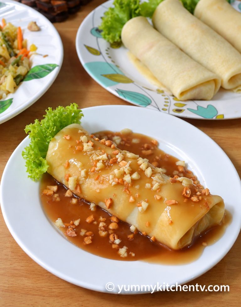 Lumpiang Sariwa Recipe – Fresh Filipino Spring Rolls with Homemade Wrapper and Sweet Sauce