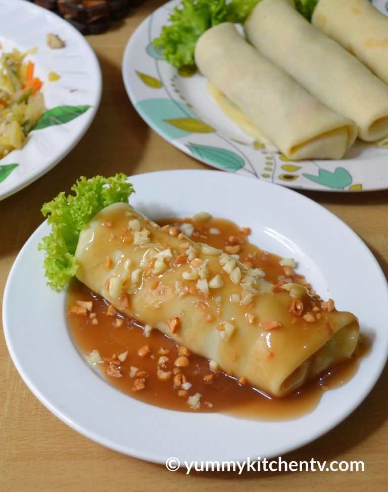 Lumpiang Sariwa with Fresh Wrapper and Sauce - Yummy Kitchen