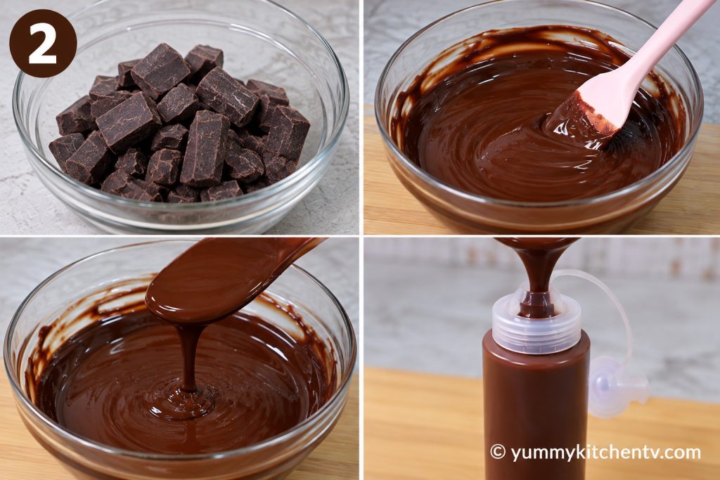 magnum-style ice candy melted chocolate
