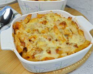 Baked Penne Pasta - Yummy Kitchen