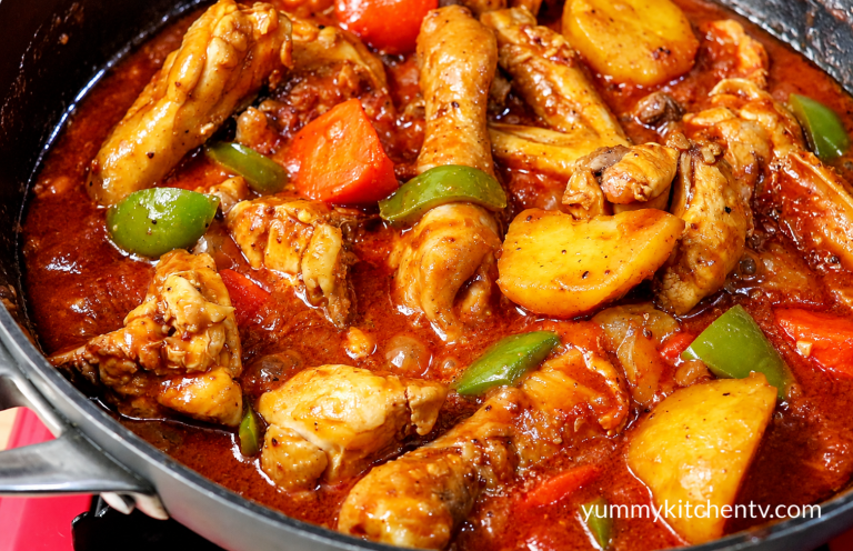 Chicken Caldereta Recipe – Easy Filipino Chicken Stew with Liver Spread and Cheese