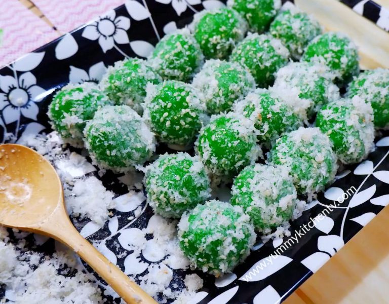 Buko Pandan Palitaw Balls