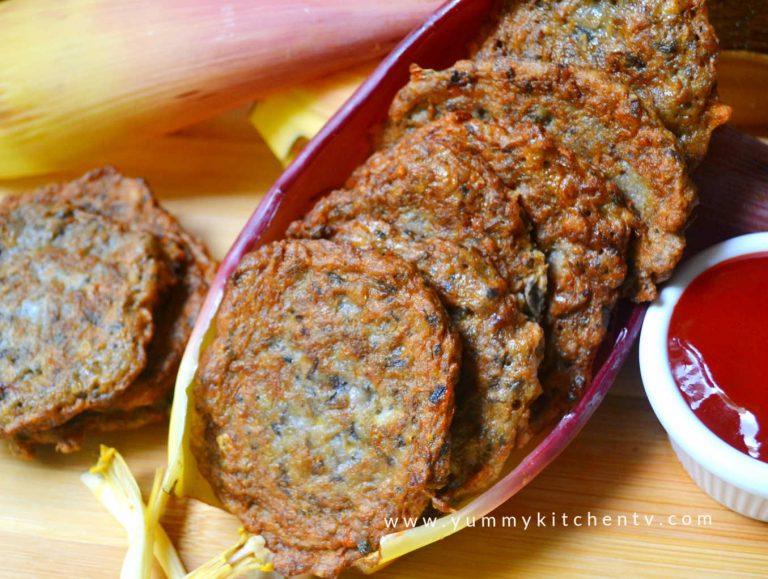 Banana Blossom Patties (Puso ng Saging Patties)