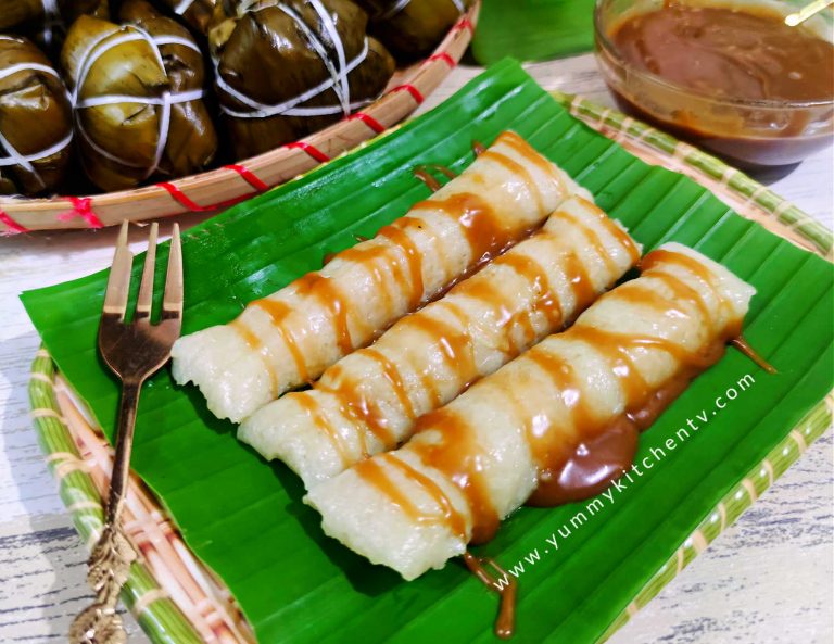 Suman Malagkit with Latik