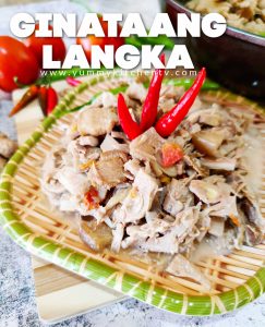 ginataang langka with shrimp paste