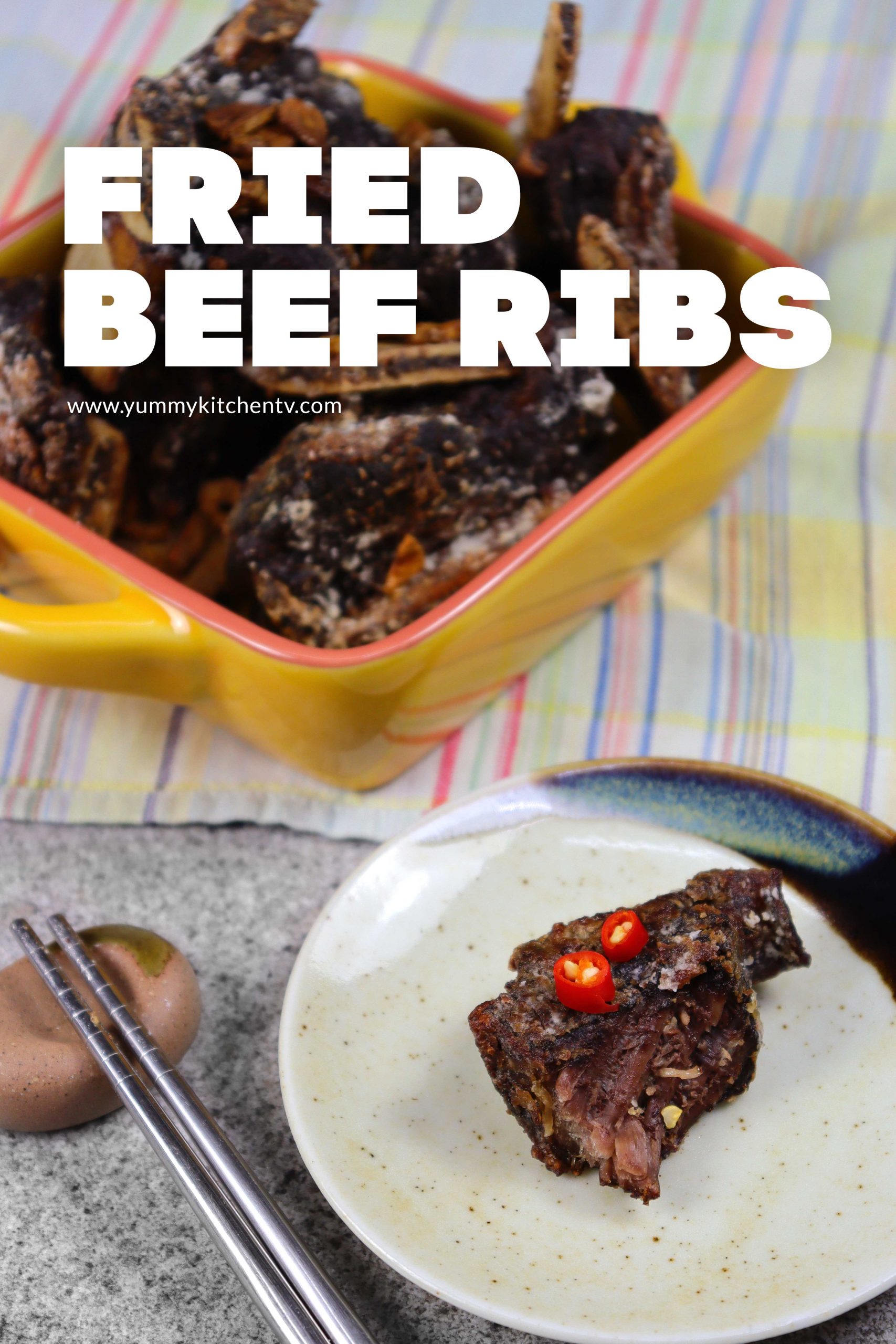 Fried Beef Ribs - moist beef packed full of flavor - Yummy Kitchen