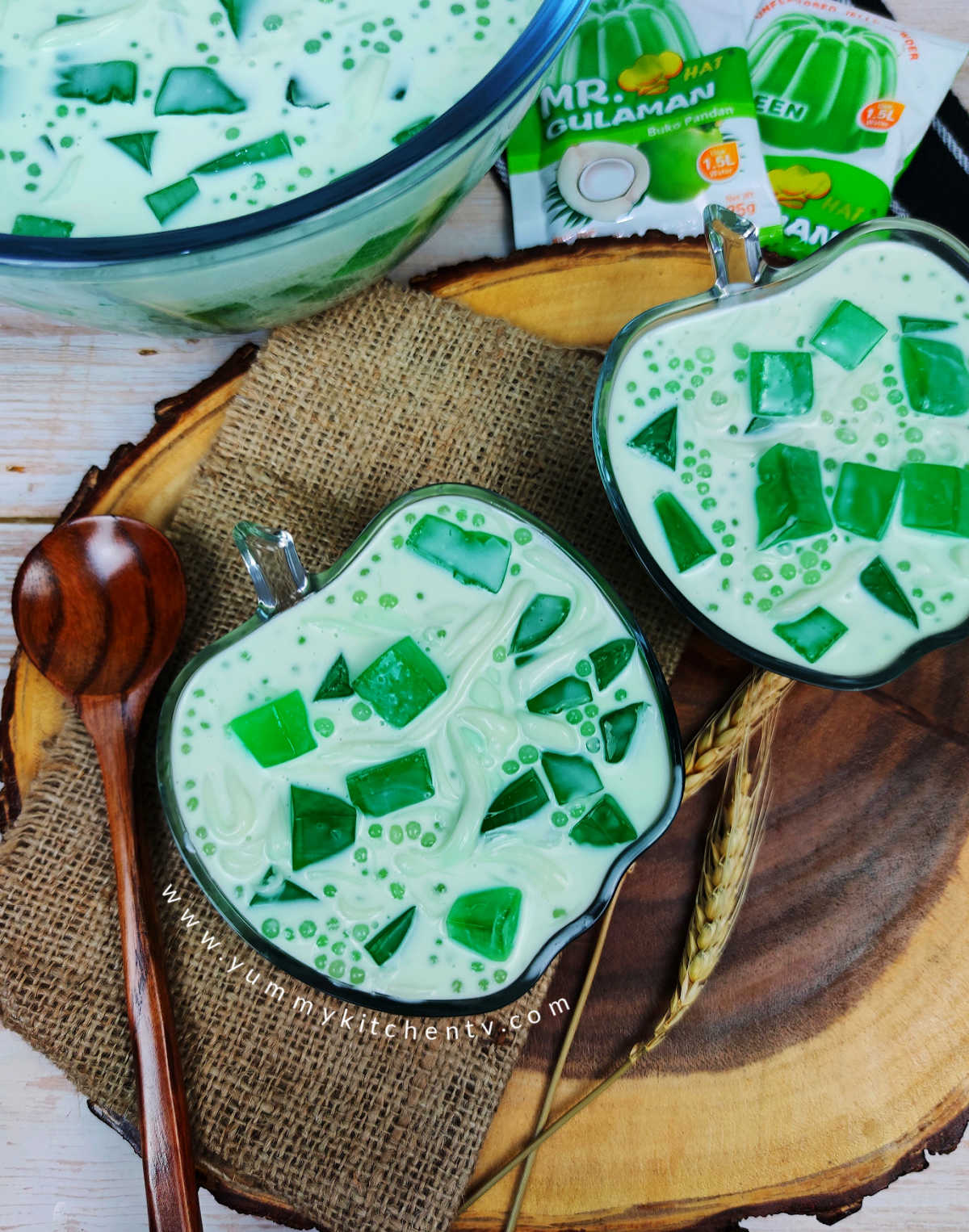 Buko Pandan (No Buko) - Yummy Kitchen