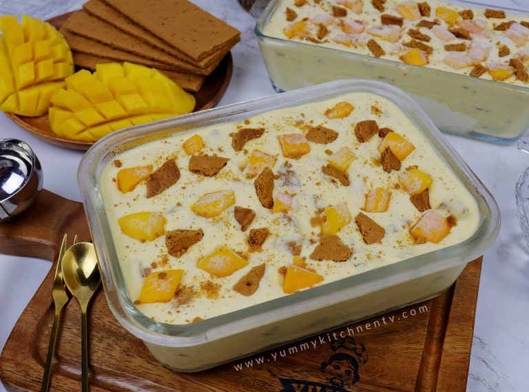 Homemade Mango Graham Ice Cream