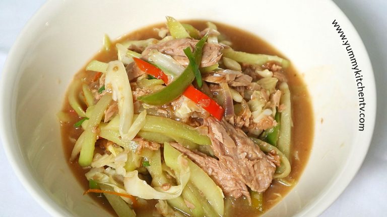 Tuna with Cabbage and Sayote