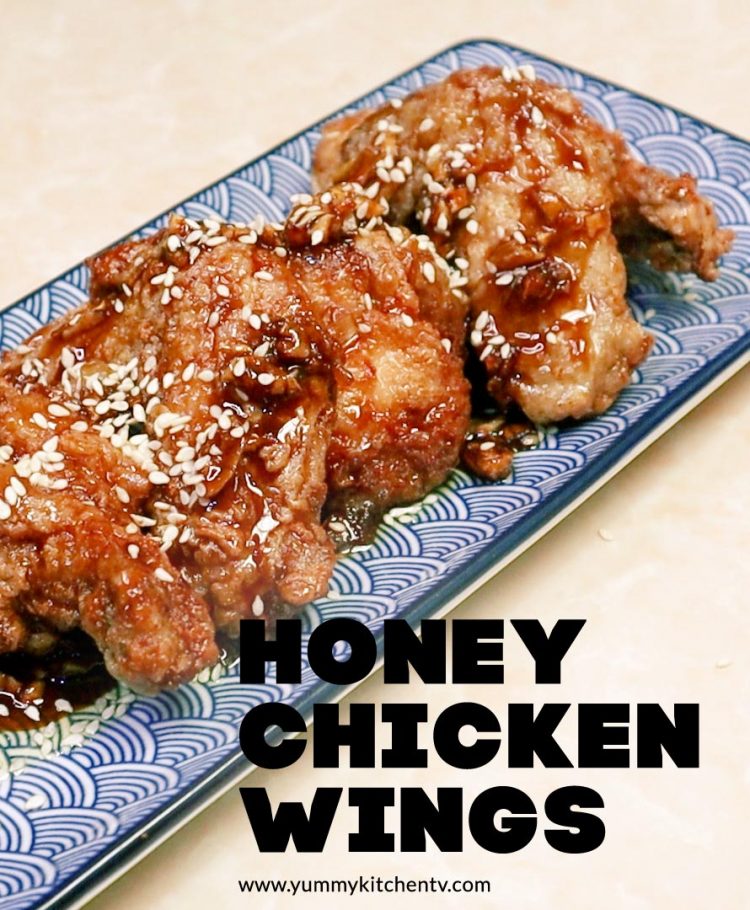 Honey Chicken wings -crispy, sweet and sticky- Yummy Kitchen