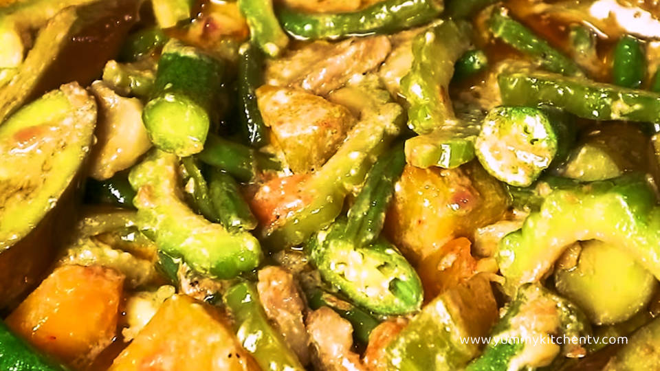 pinakbet with coconut milk