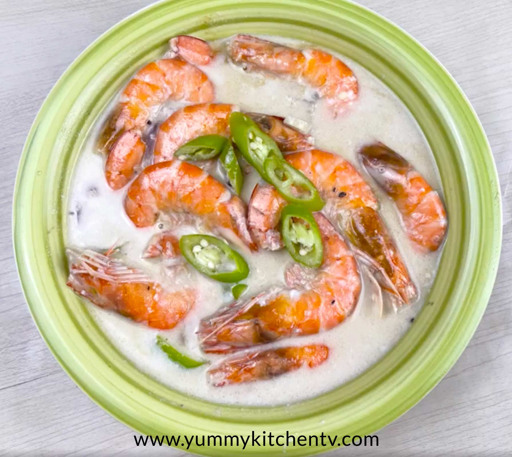Shrimp in Coconut Milk easy healthy & delicious Yummy Kitchen
