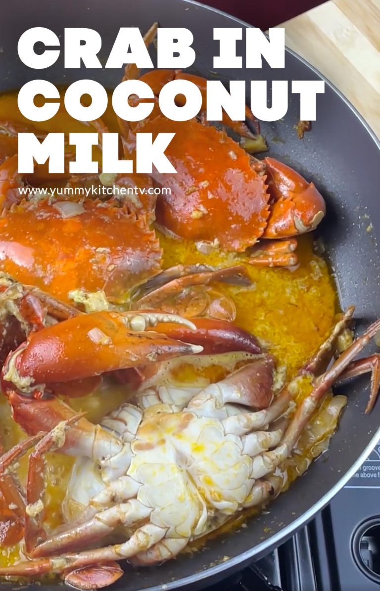 Ginataang Alimasag (Crab With Coconut Milk) - Yummy Kitchen