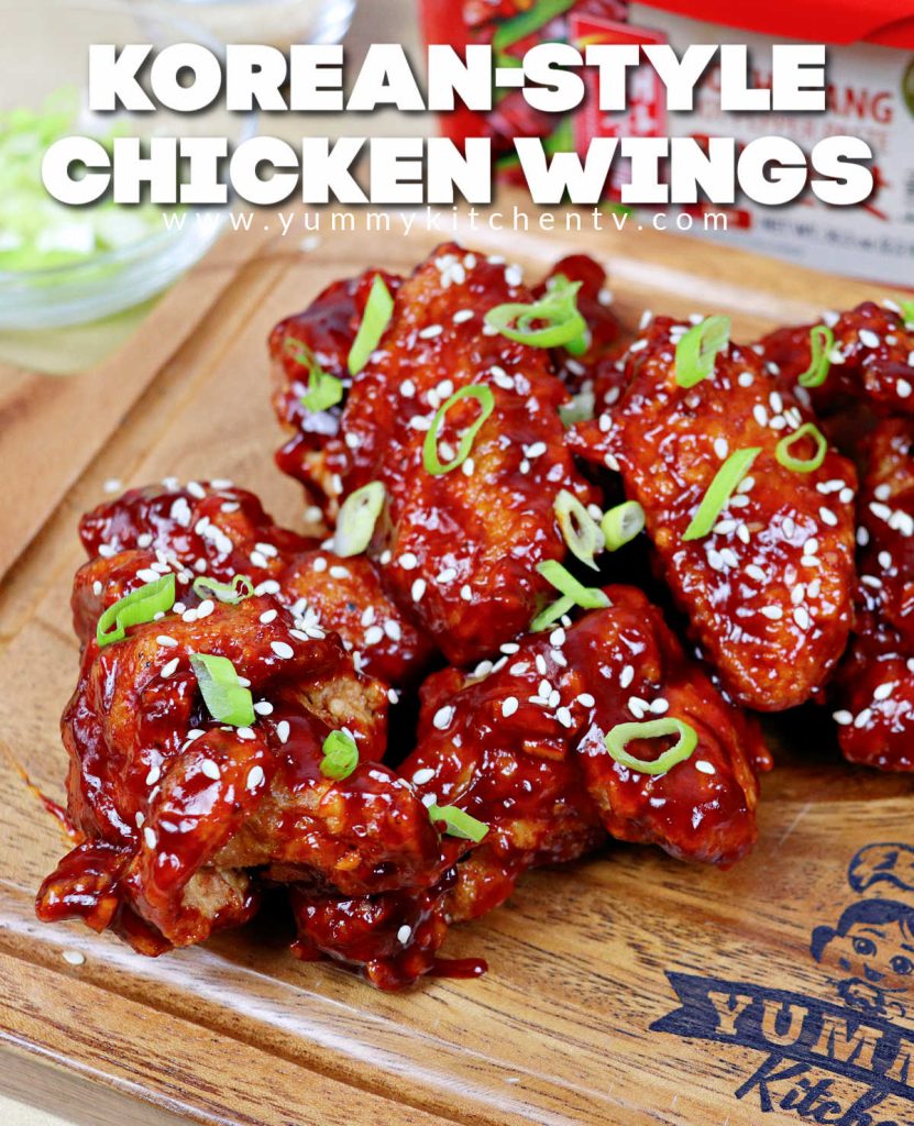 Korean-style fried chicken wings