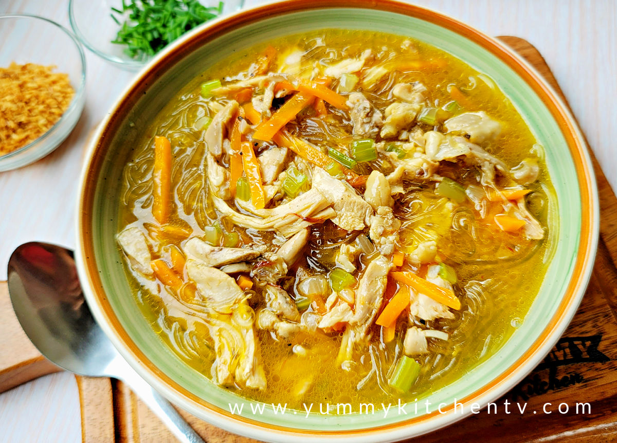 Chicken Sotanghon Soup - Yummy Kitchen