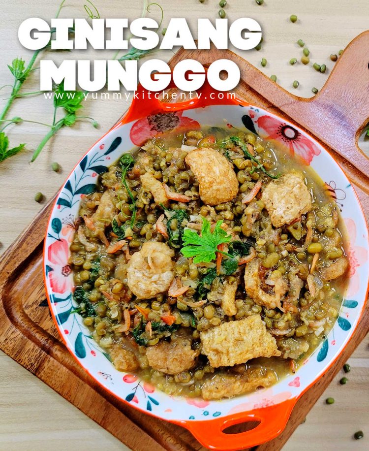 Ginisang Munggo With Chicharon And Dried Alamang - Yummy Kitchen