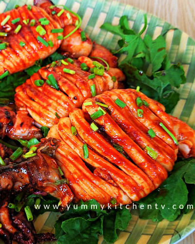 Pan Grilled Squid