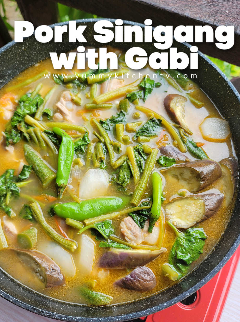 Pork Sinigang with Gabi - Yummy Kitchen