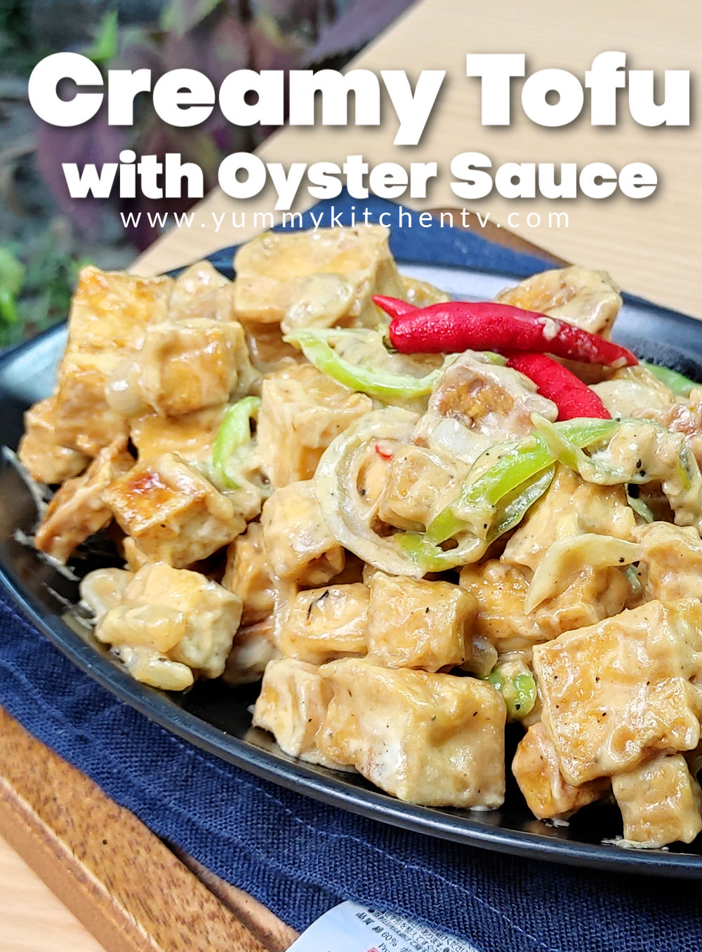 Tofu with Oyster Sauce - Yummy Kitchen
